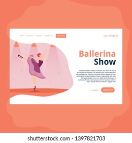 BALLERINA SHOW, perfect for landing page, web header, feature, presentation, etc. suitable for Ballet Show, Dance , Performance and many more 