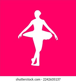 ballerina silhouette. ballet dancer silhouette with various movements. unique and interesting ballet dancer vector.
