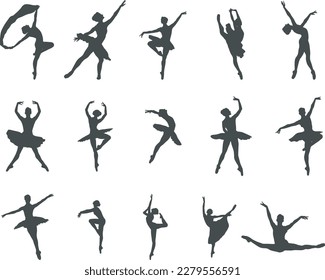 Ballerina silhouette, Ballerina silhouettes, Ballerina SVG, Ballerina vector svg