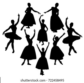 Ballerina silhouettes