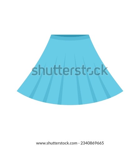 Ballerina skirt icon flat vector. Ballet dancer dress. Dance kid skirt isolated