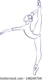ballerina at the time of the twine