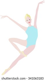 Ballerina. Vector.