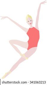 Ballerina. Vector.
