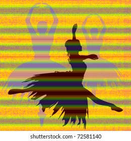 Ballerina Vector Background