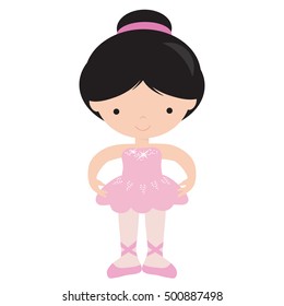 Ballerina vector cartoon illustration
