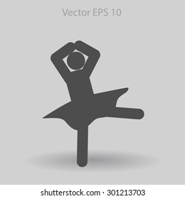 Ballerina Vector icon