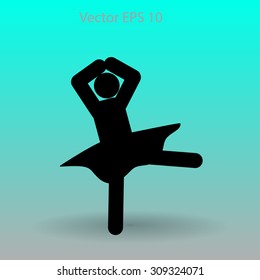 Ballerina Vector icon