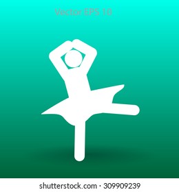 Ballerina Vector icon