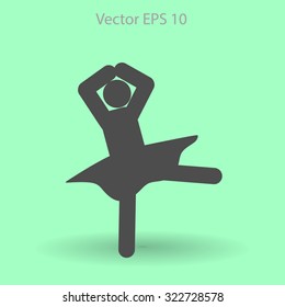 Ballerina Vector icon
