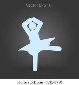 Ballerina Vector icon
