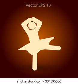 Ballerina Vector icon