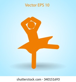 Ballerina Vector icon