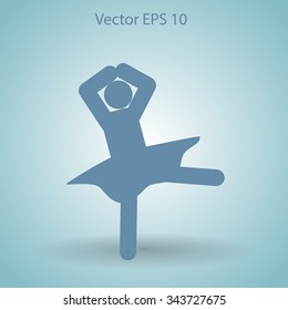 Ballerina Vector icon