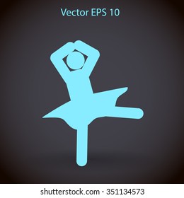 Ballerina Vector icon
