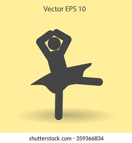 Ballerina Vector icon