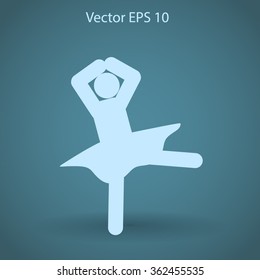 Ballerina Vector icon