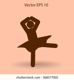 Ballerina Vector icon