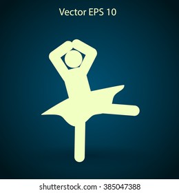 Ballerina Vector icon
