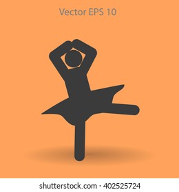 Ballerina Vector icon