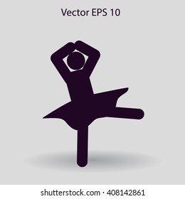 Ballerina Vector icon