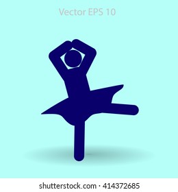 Ballerina Vector icon