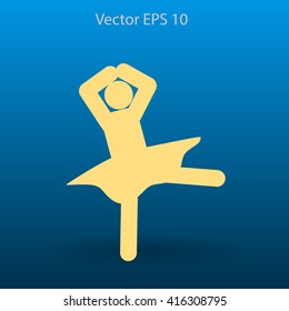 Ballerina Vector icon