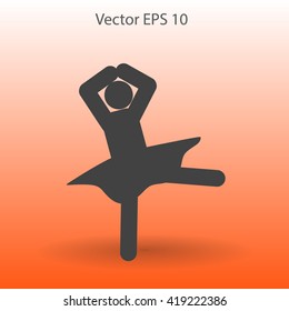Ballerina Vector icon