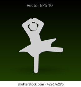 Ballerina Vector icon