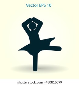 Ballerina Vector icon