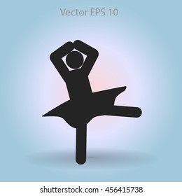 Ballerina Vector icon