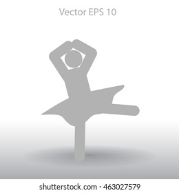 Ballerina Vector icon