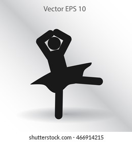Ballerina Vector icon