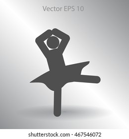 Ballerina Vector icon