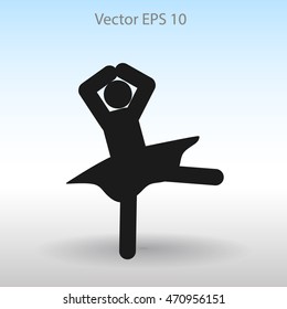 Ballerina Vector icon