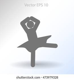 Ballerina Vector icon