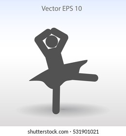 Ballerina Vector icon