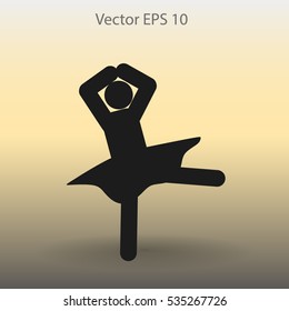 Ballerina Vector icon