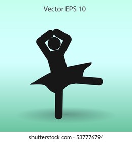 Ballerina Vector icon