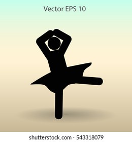 Ballerina Vector icon