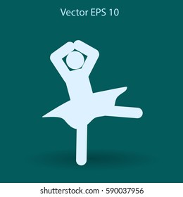 Ballerina Vector icon