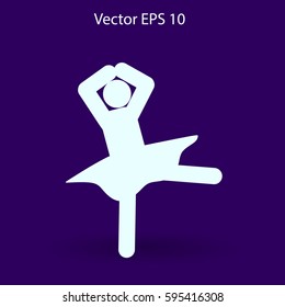 Ballerina Vector icon