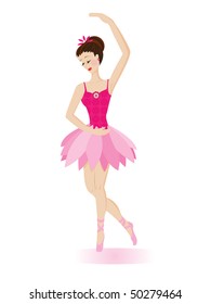 Ballerina. Vector illustration
