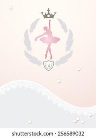 Ballerina's greeting card