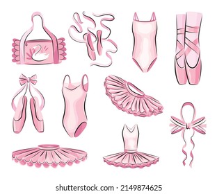 Ballet accessories and pink