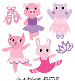 Ballet Animals, Cute Ballerina Characters 