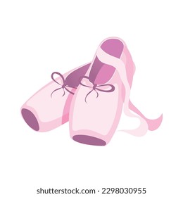 Ballet and ballerinas isometric composition with isolated garment icon on blank background vector illustration