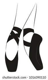 Ballet black pointes