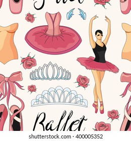 Ballet colorful pattern