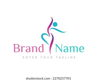 Logo dinámico de Ballet Dance Silhouette